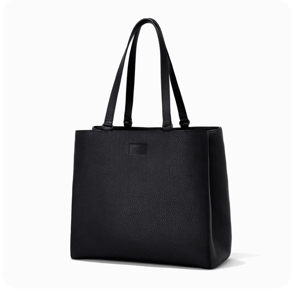 Dagne Dover Large Allyn Tote Black Pebble Leather